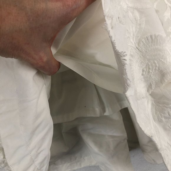 INC International Concepts Women's Size 2 White Lace High Neck Flounce Dress - Picture 4 of 11